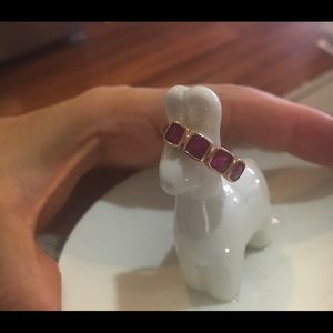 14k rose gold pink tourmaline size 5 ring